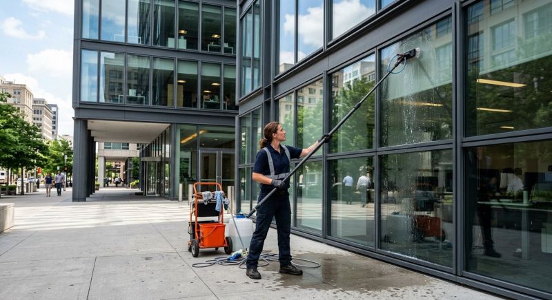 Office Building Window Washing in Mobile, AL